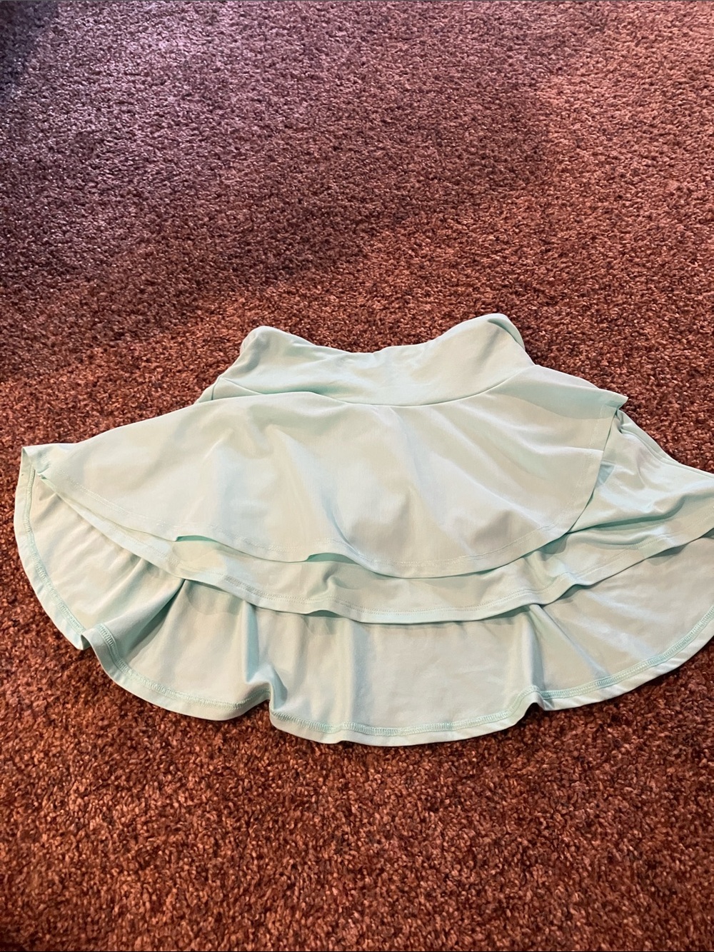 all in motion Mint Tiered Ruffle Skirt